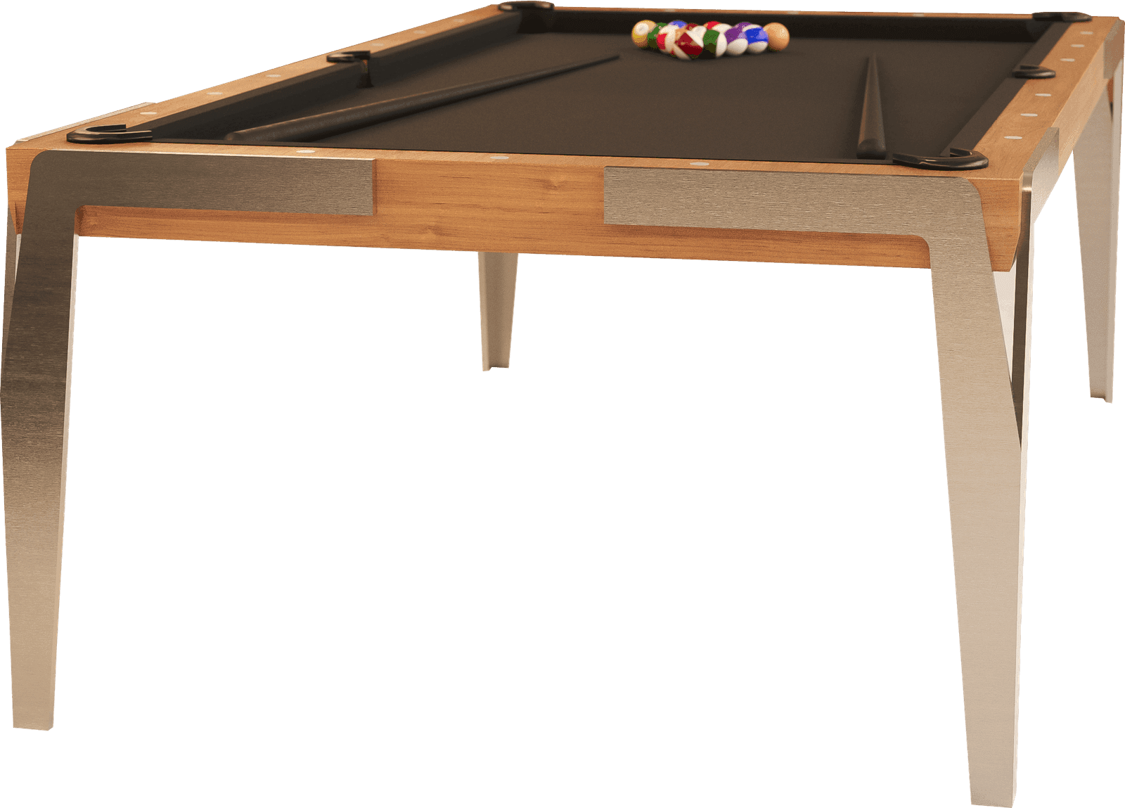 Mesa Âmbar — Sinuca artesanal · pau-de-ferro