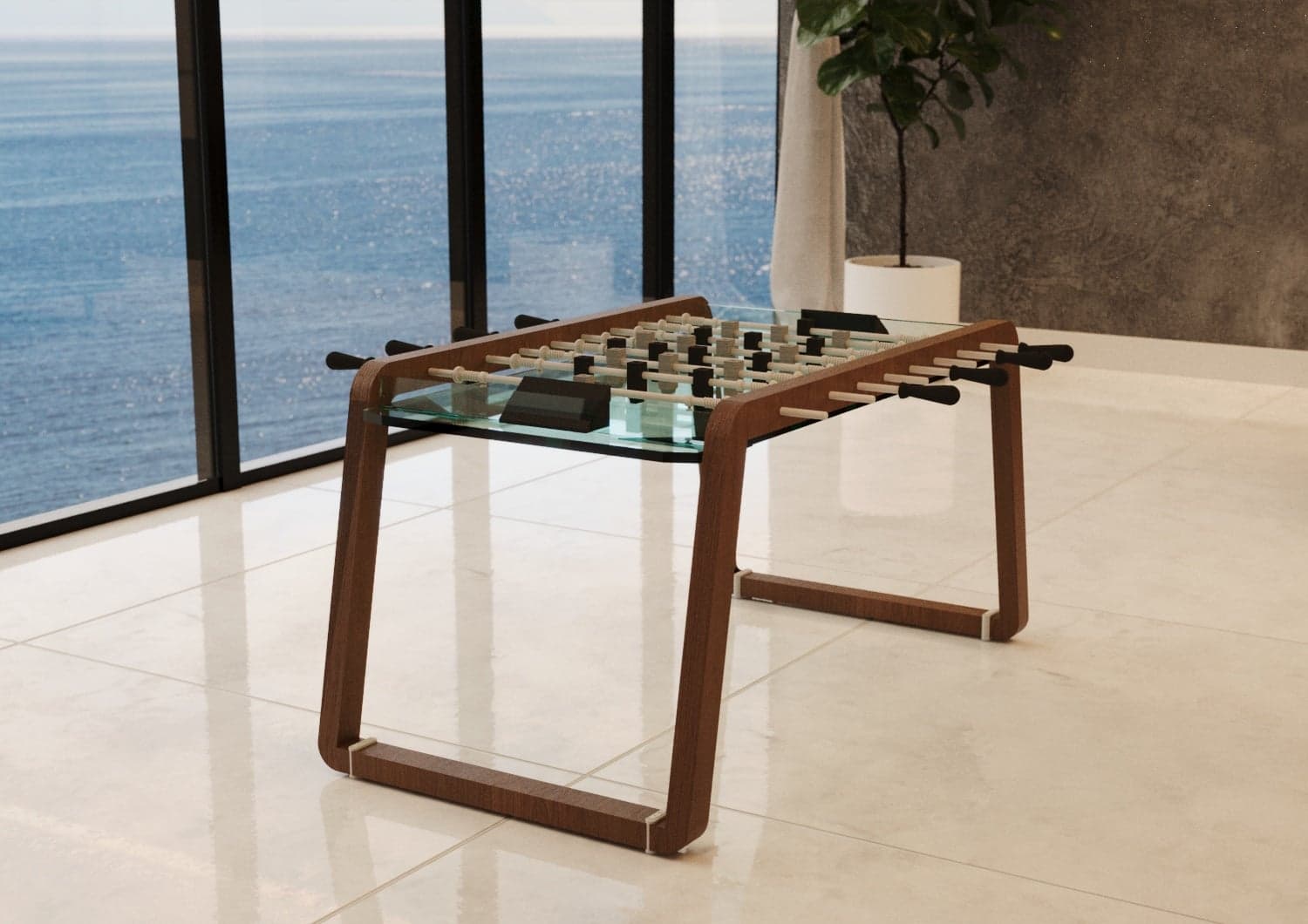 Mesa Berilo — Pebolim · pau-de-ferro