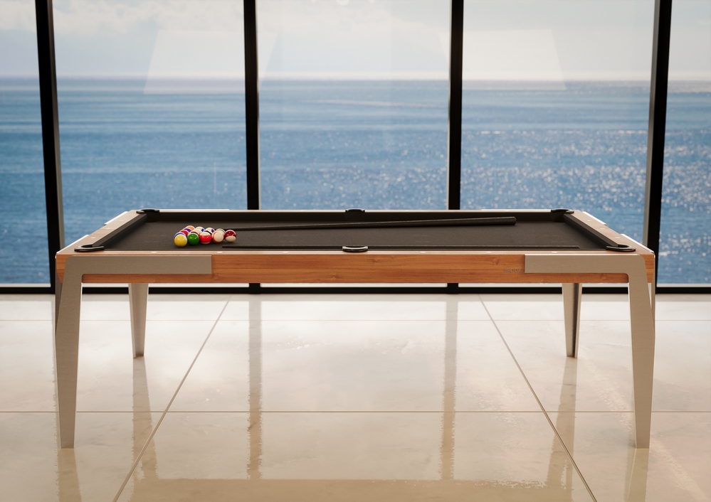 Mesa de sinuca Ambar Bretda - ambientacao de luxo