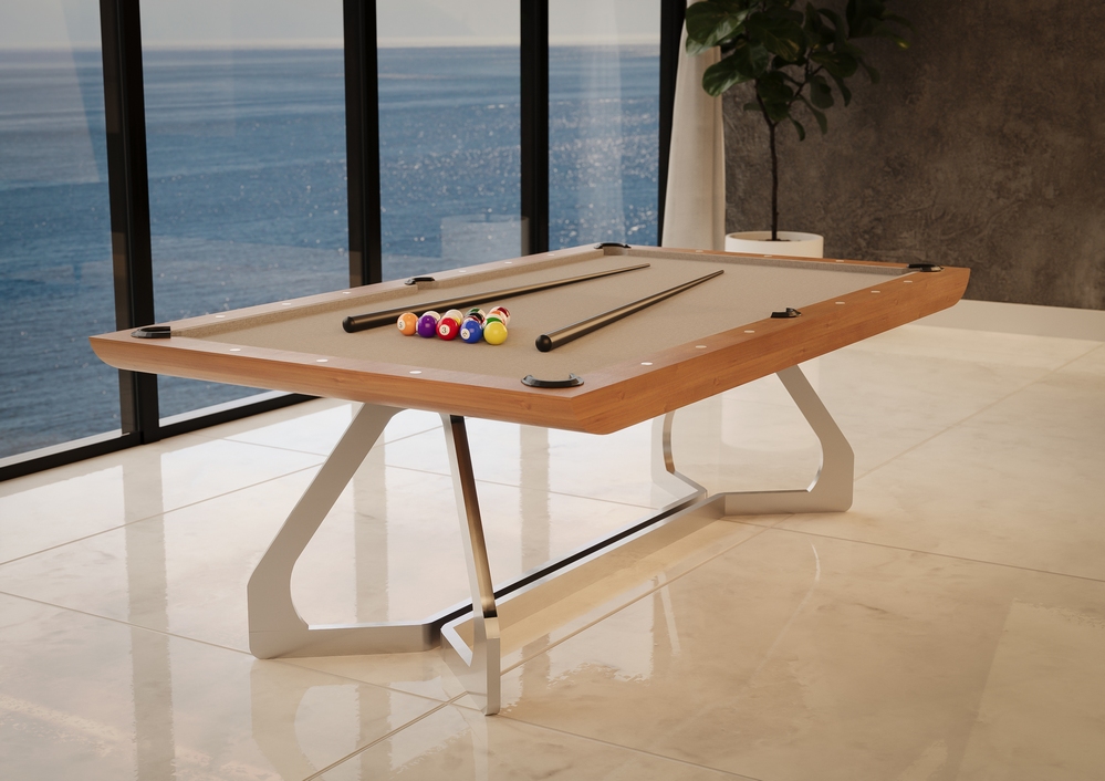 Mesa de sinuca Aurora Bretda - ambientacao de luxo