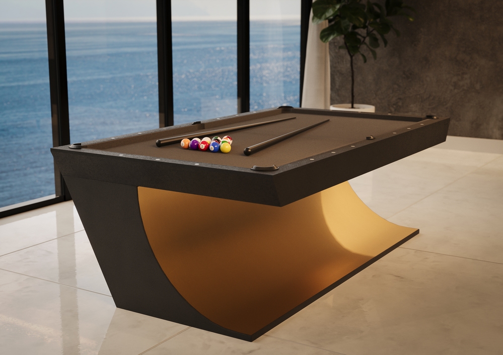 Mesa de sinuca Espinela Bretda - ambientacao de luxo