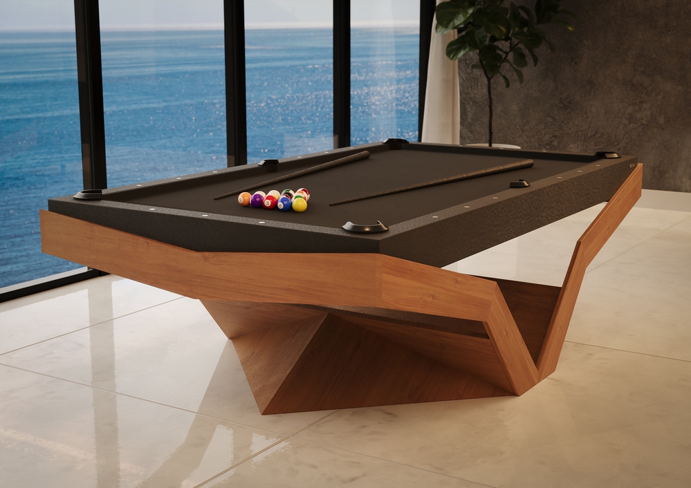 Mesa Shuffleboard Zurita Bretda em ambiente mediterraneo de luxo