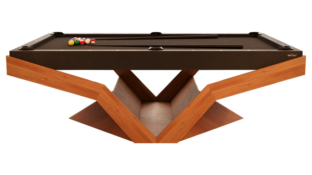 Mesa de sinuca Zurita Bretda - elegancia e robustez artesanal