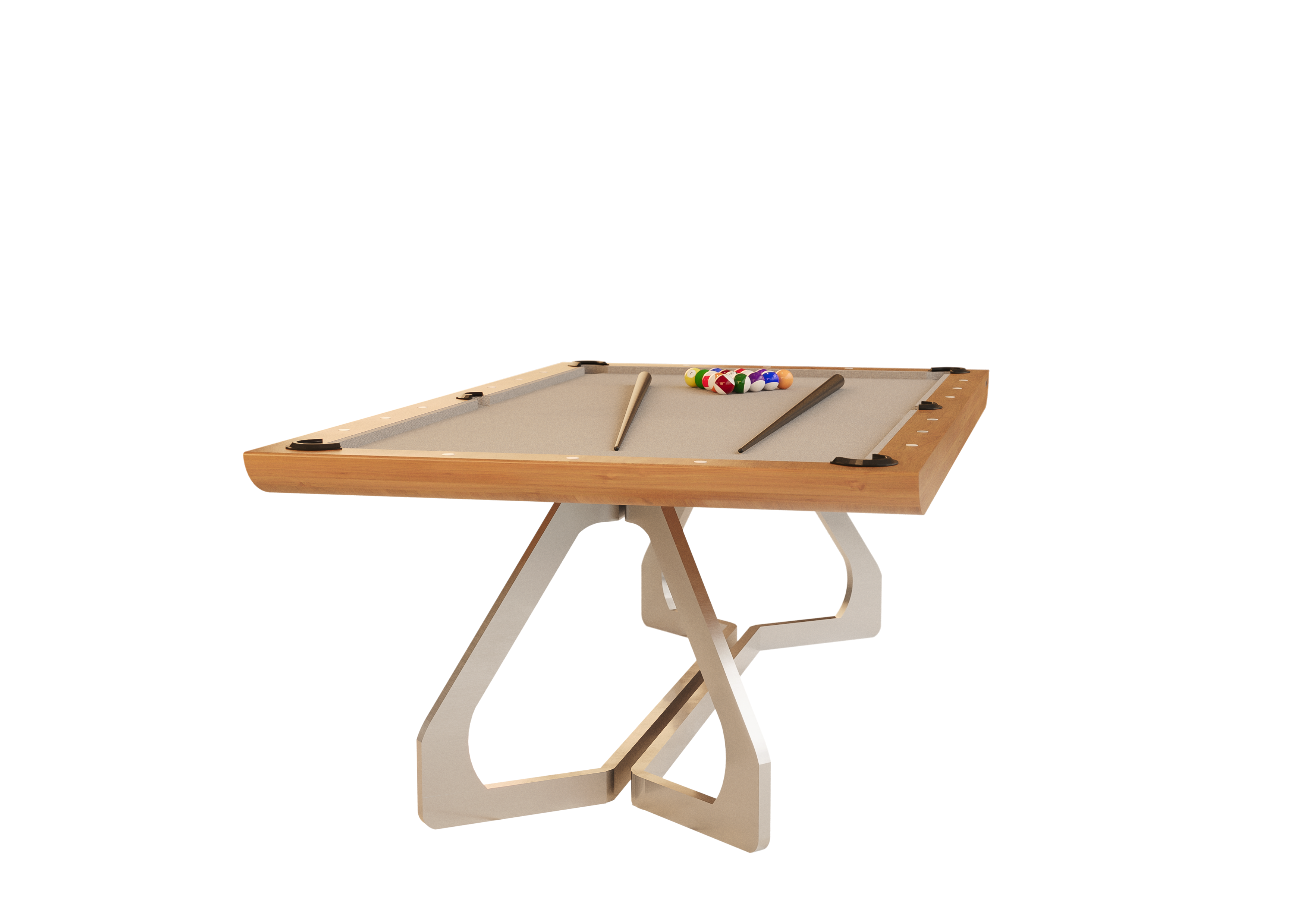 Mesa de sinuca Aurora Bretda - vista lateral artesanal