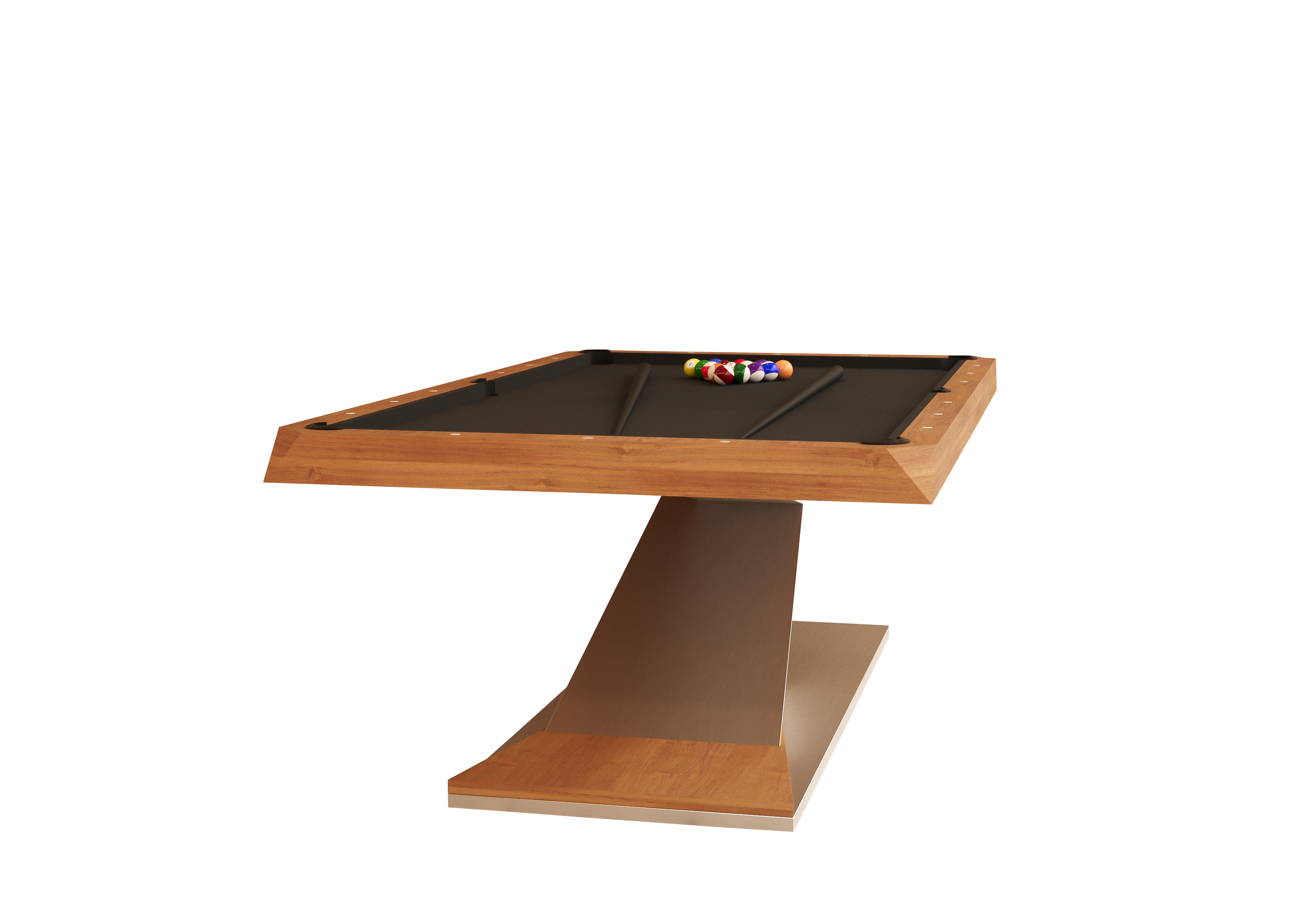 Mesa de sinuca Opal Bretda - vista lateral em madeira nobre